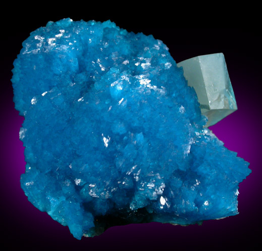 Cavansite with Calcite from Wagholi Quarry, Maharashtra, India