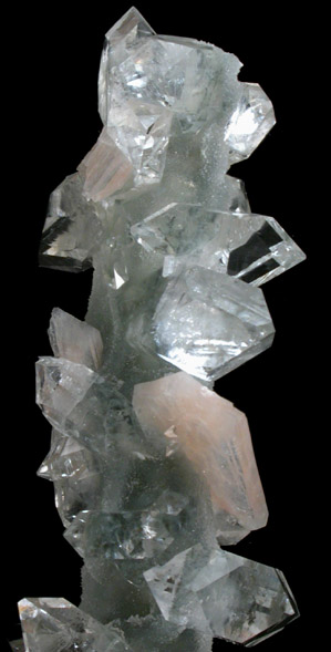 Apophyllite and Stilbite-Ca on stalactitic Quartz from Jalgaon, Maharashtra, India