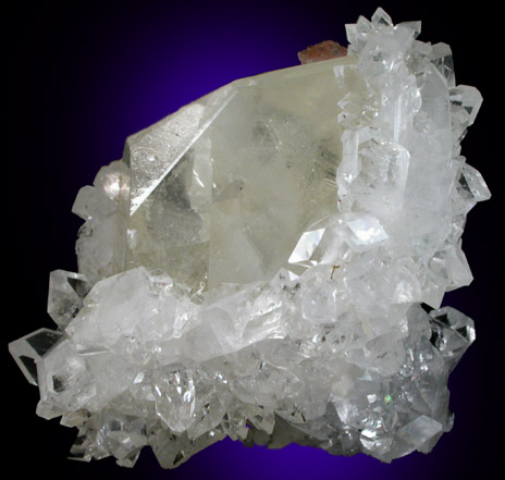 Calcite with Apophyllite and Heulandite-Ca from Jalgaon, Maharashtra, India