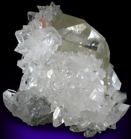 Calcite with Apophyllite and Heulandite-Ca from Jalgaon, Maharashtra, India