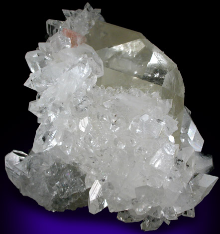 Calcite with Apophyllite and Heulandite-Ca from Jalgaon, Maharashtra, India