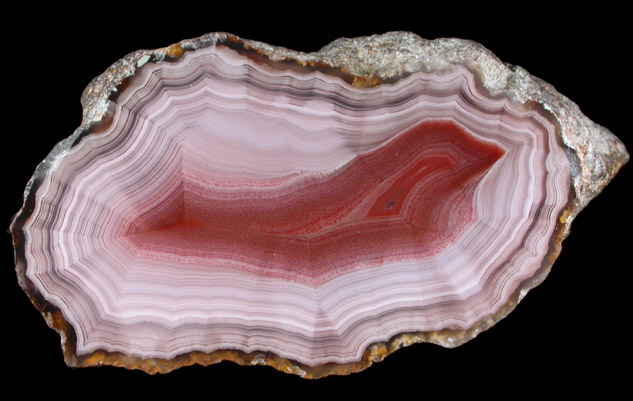 Quartz var. Laguna Agate from Ojo Laguna, Ahumada, Chihuahua, Mexico