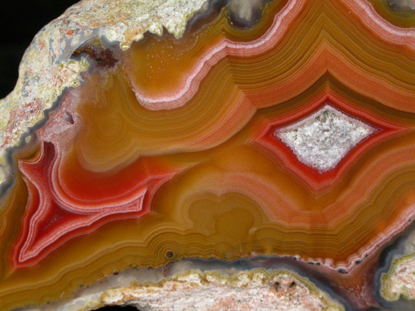 Quartz var. Laguna Agate from Ojo Laguna, Ahumada, Chihuahua, Mexico