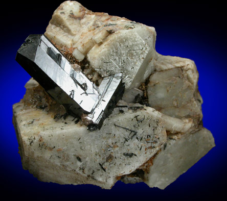 Aegirine on Microcline from Mount Malosa, Zomba District, Malawi