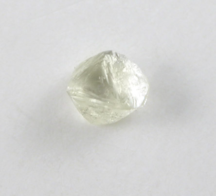 Diamond (0.07 carat fancy-yellow octahedral crystal) from Northern Cape Province, South Africa