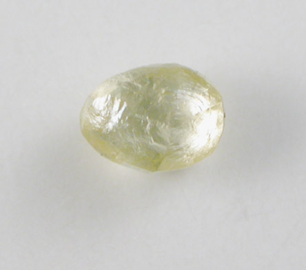 Diamond (0.12 carat fancy-yellow dodecahedral crystal) from Northern Cape Province, South Africa