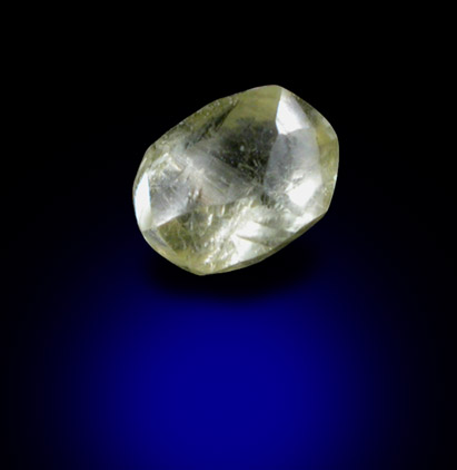 Diamond (0.16 carat fancy-yellow dodecahedral crystal) from Northern Cape Province, South Africa