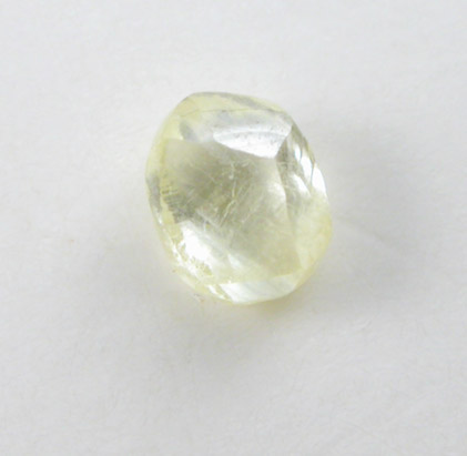 Diamond (0.16 carat fancy-yellow dodecahedral crystal) from Northern Cape Province, South Africa