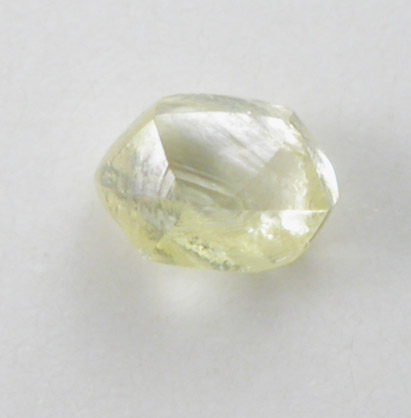 Diamond (0.10 carat fancy-yellow dodecahedral crystal) from Northern Cape Province, South Africa