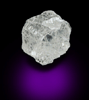 Diamond (0.88 carat colorless complex cubic crystal) from Magna Egoli Mine, Zimmi property along the Sewa River, Sierra Leone