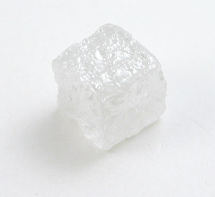 Diamond (0.33 carat colorless cubic crystal) from Magna Egoli Mine, Zimmi property along the Sewa River, Sierra Leone