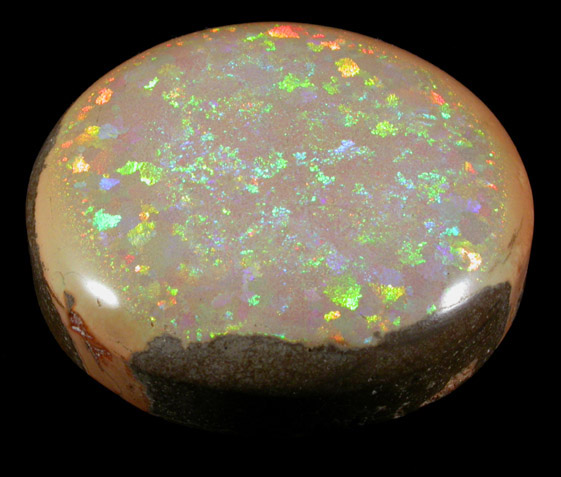 Opal (var. Fire Opal Hydrophane) from near Mezezo, Shewa (also Shoa or Showa) Plateau, Amhara, Ethiopia