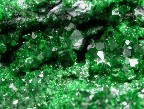 Uvarovite Garnet from Saranovskoye Mine, Sarany, Permskaya Oblast', Ural Mountains, Russia (Type Locality for Uvarovite)