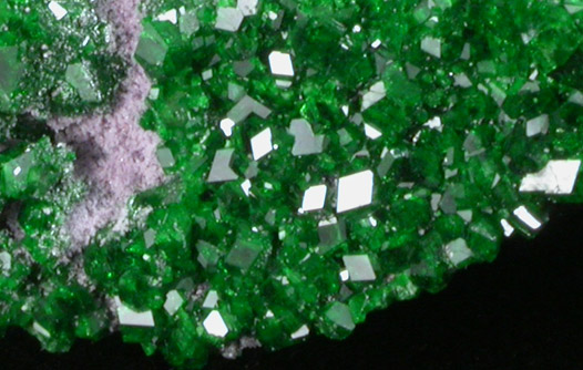 Uvarovite Garnet from Saranovskoye Mine, Sarany, Permskaya Oblast', Ural Mountains, Russia (Type Locality for Uvarovite)