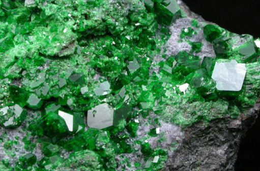 Uvarovite Garnet from Saranovskoye Mine, Sarany, Permskaya Oblast', Ural Mountains, Russia (Type Locality for Uvarovite)