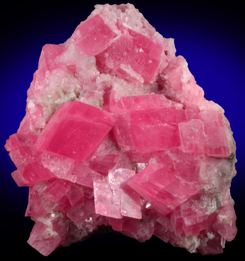 Rhodochrosite on Quartz from Sweet Home Mine, Buckskin Gulch, Alma District, Park County, Colorado