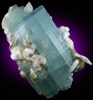 Beryl var. Aquamarine with Albite, Muscovite from Nagar, Hunza Valley, Gilgit District, Gilgit-Baltistan, Pakistan