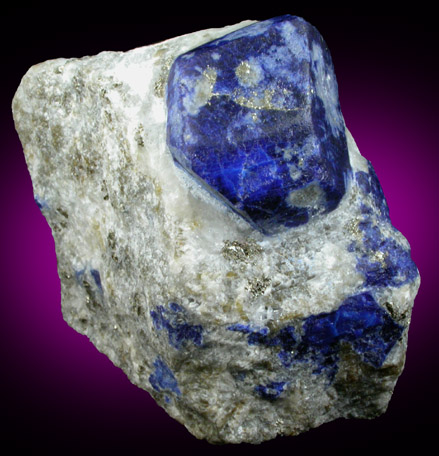 Lazurite var. Lapis Lazuli from Sar-e-sang, Kokscha Valley, Badakshan, Afghanistan (Type Locality for Lazurite)