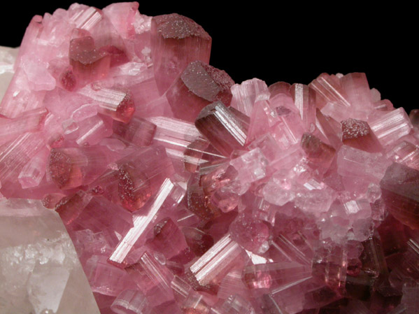 Elbaite var. Rubellite Tourmaline with Quartz from Pyi-Gyi-Taung Mountain, near Let-Pan-Hla, Mandalay, Myanmar (Burma)