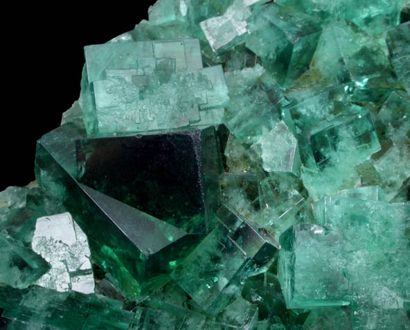 Fluorite (interpenetrant-twinned) from Rogerley Mine, County Durham, England