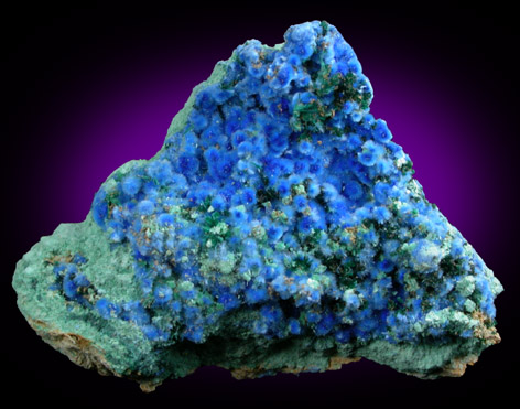 Cyanotrichite and Brochantite from Grandview Mine, Coconino County, Arizona