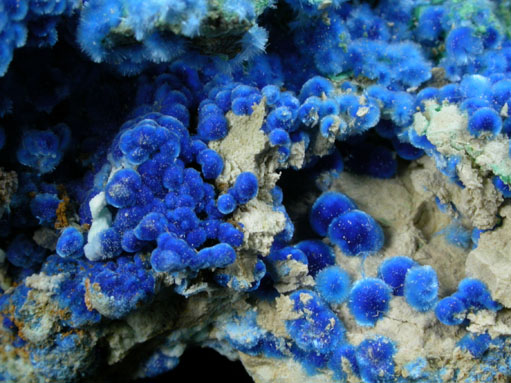 Cyanotrichite and Brochantite from Grandview Mine, Coconino County, Arizona