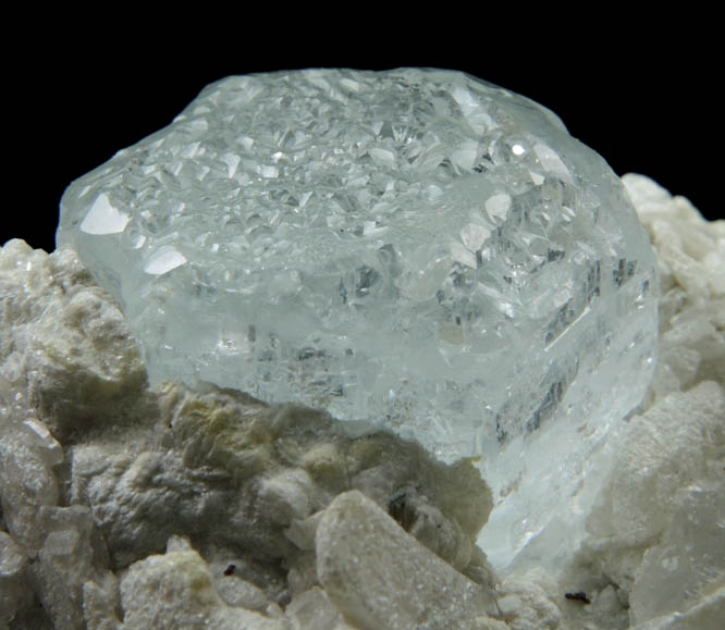 Beryl var. Aquamarine in Quartz-Albite with Columbite-Fe from Shigar Valley, Skardu District, Gilgit-Baltistan, Pakistan