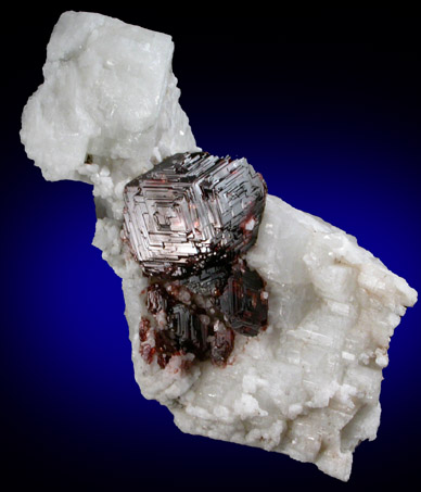 Spessartine Garnet on Microcline from Shengus, Gilgit-Skardu Road, Gilgit-Baltistan, Pakistan