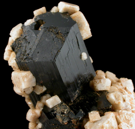 Schorl Tourmaline and Albite from Skardu District, Baltistan, Gilgit-Baltistan, Pakistan