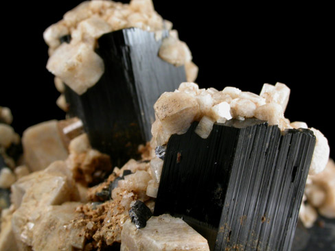 Schorl Tourmaline and Albite from Skardu District, Baltistan, Gilgit-Baltistan, Pakistan