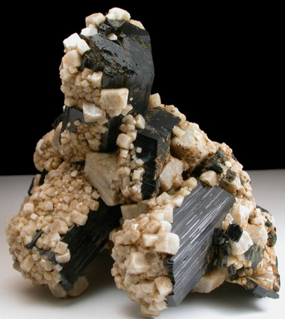 Schorl Tourmaline and Albite from Skardu District, Baltistan, Gilgit-Baltistan, Pakistan