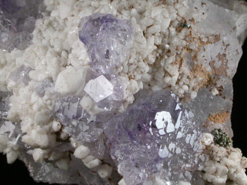 Fluorite and Calcite from Naica District, Saucillo, Chihuahua, Mexico