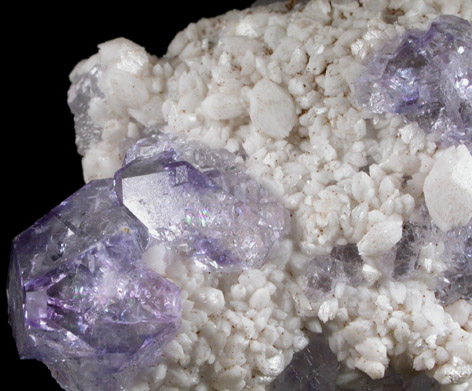 Fluorite and Calcite from Naica District, Saucillo, Chihuahua, Mexico