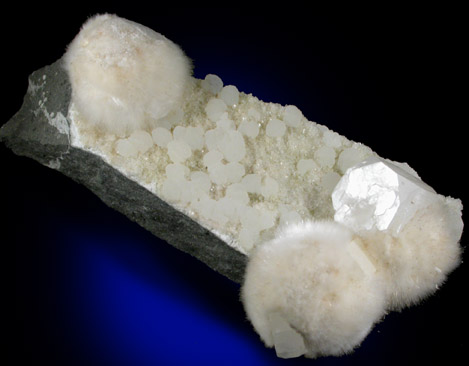 Okenite, Apophyllite, Quartz, Gyrolite from Bombay Quarry, Mumbai (Bombay), Maharastra, India