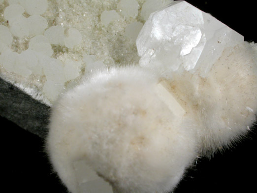 Okenite, Apophyllite, Quartz, Gyrolite from Bombay Quarry, Mumbai (Bombay), Maharastra, India