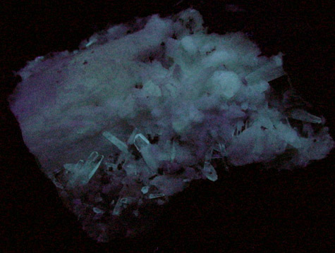 Calcite pseudomorphs after Aragonite from Johnby Quarry, near Penrith, Cumbria, England