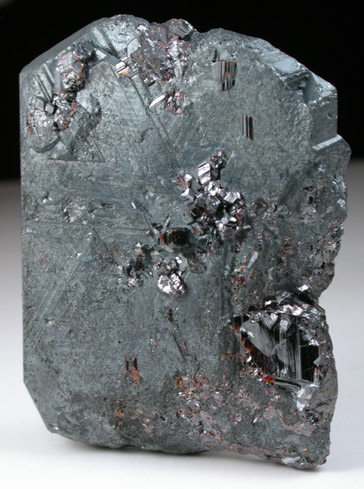 Hematite pseudomorph after Ilmenite with Rutile from Mwinilunga, North-Western Province, Zambia