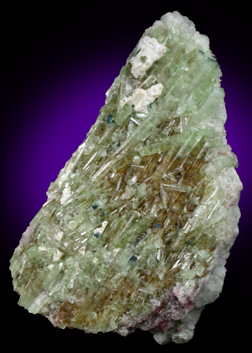 Elbaite Tourmaline on Albite from Mount Mica Quarry, Paris, Oxford County, Maine