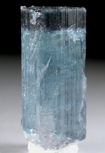 Elbaite Tourmaline with Foitite termination from Mount Mica Quarry, Paris, Oxford County, Maine