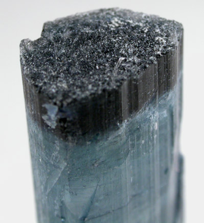 Elbaite Tourmaline with Foitite termination from Mount Mica Quarry, Paris, Oxford County, Maine
