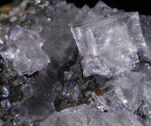 Fluorite on Sphalerite from Elmwood Mine, Carthage, Smith County, Tennessee