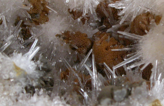 Kutnohorite and Aragonite from Levane, Val D'Arno, Tuscany, Italy