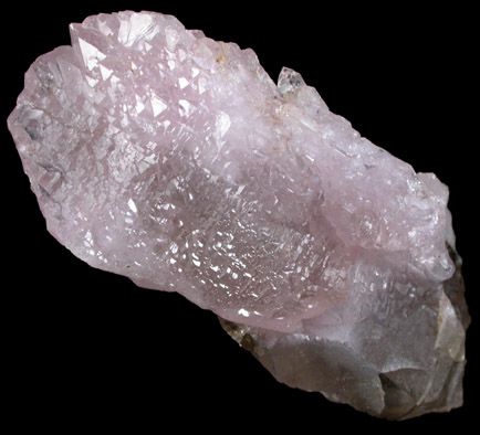 Quartz var. Rose Quartz Crystals from Lavra da Ilha, Taquaral, Jequitinhonha River, Minas Gerais, Brazil