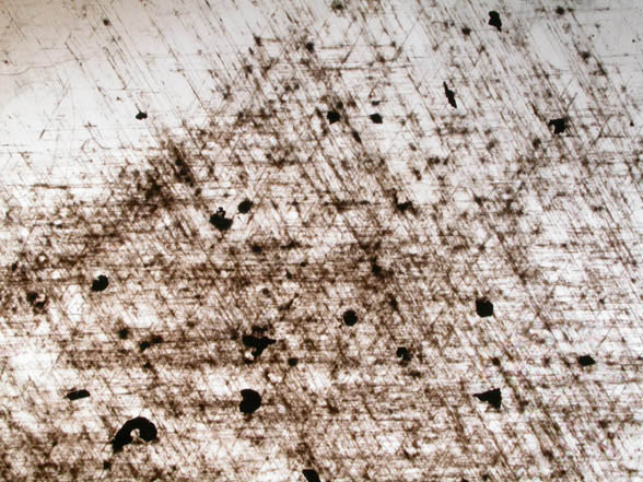 Muscovite with Magnetite inclusions (Graphic Mica) from Madras, India