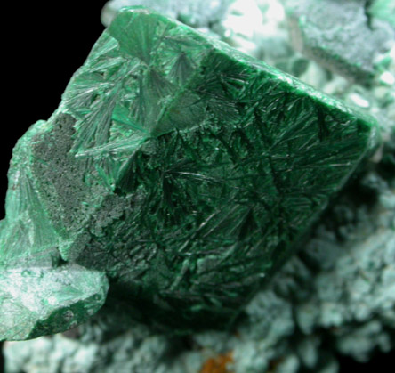 Malachite pseudomorphs after Azurite from Tsumeb Mine, Otavi-Bergland District, Oshikoto, Namibia