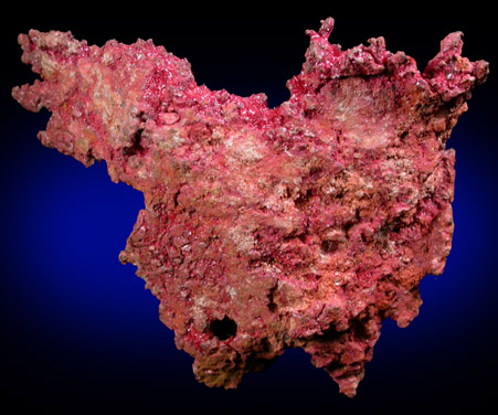 Copper with Cuprite var. Chalcotrichite from New Cornelia Mine, Ajo, Pima County, Arizona