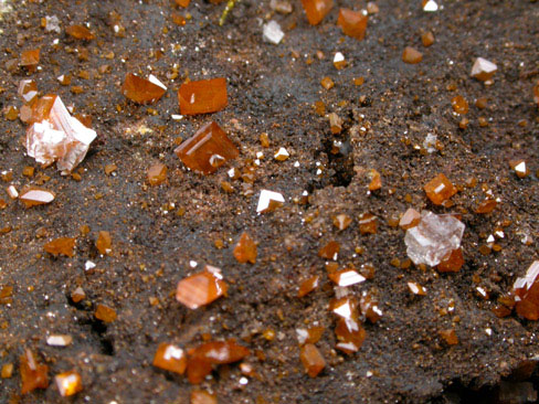 Wulfenite with Calcite from Red Cloud Mine, Silver District, La Paz County, Arizona