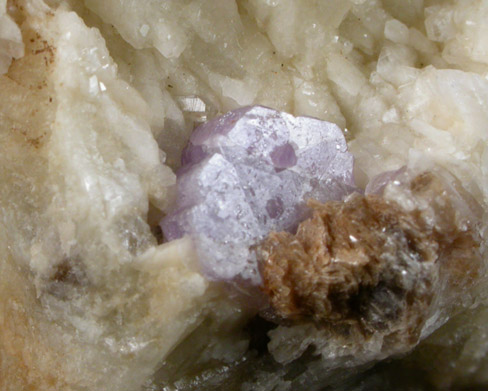 Fluorapatite on Albite with Quartz from Harvard Quarry, Noyes Mountain, Greenwood, Oxford County, Maine