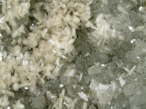 Datolite, Stilbite-Ca, Pyrite from Erie Railroad Cut (1909), Bergen Hill, Hudson County, New Jersey