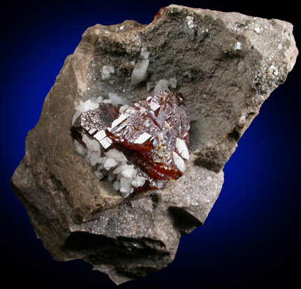 Sphalerite with Dolomite from Scottsville, Monroe County, New York